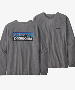 Patagonia Women's Long Sleeve P-6 Logo Responsibili-Tee