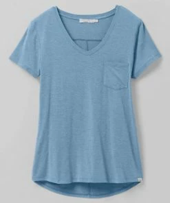 Prana Women's Foundation Short Sleeve V-neck