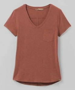 Prana Women's Foundation Short Sleeve V-neck