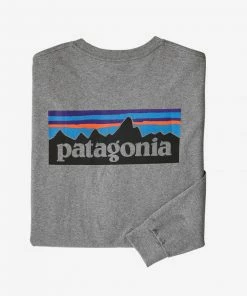 Patagonia Men's Long-Sleeve P-6 Logo Responsibili-Tee