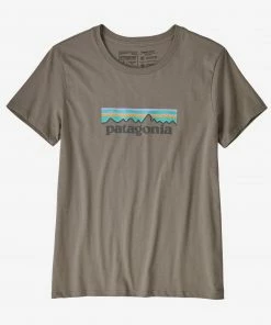 Patagonia Women's Pastel P-6 Logo Organic Crew T-Shirt