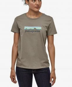 Patagonia Women's Pastel P-6 Logo Organic Crew T-Shirt