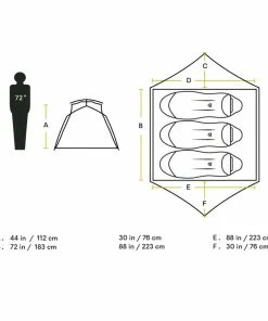 Hot Sale 🥰 Gear Nemo Aurora 3P W/Footprint 🥰 19 Gear Nemo Aurora 3P W/Footprint